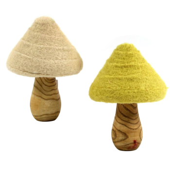 Pilze aus Filz (13cm) 2er Set